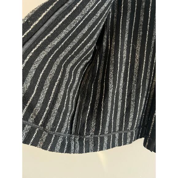 Gap Sweater Blanket Baja Jacket Bohemian Wool Black & White Size Small - Picture 7 of 8